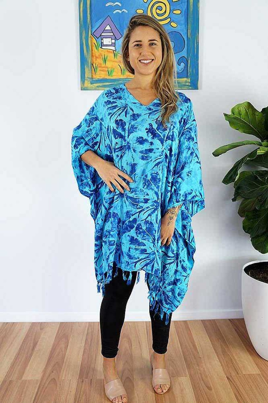 Ladies Sundrenched | Taro Cover Up Blue