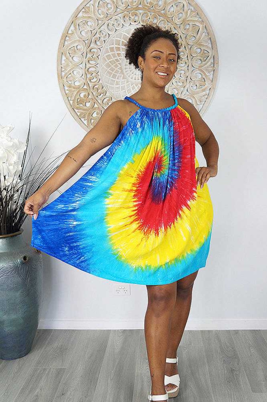 Ladies Sundrenched Short Dresses | Short Delta Dress Rainbow