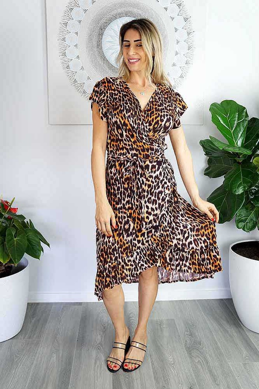 Plus Size Sundrenched | Cupid Dress "Leopard"