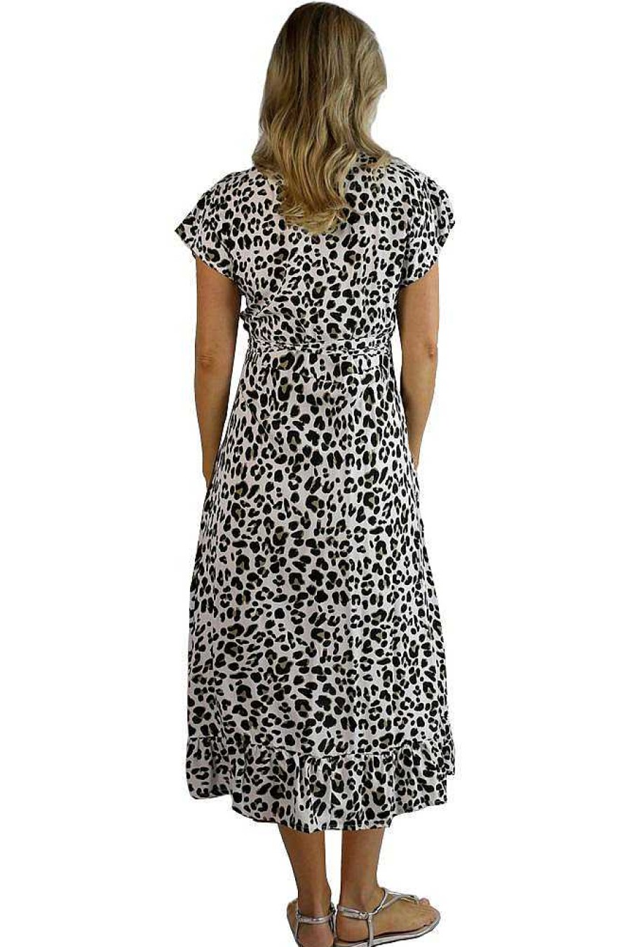 Ladies Sundrenched Long Dresses | Long Wrap Dress "Safari"