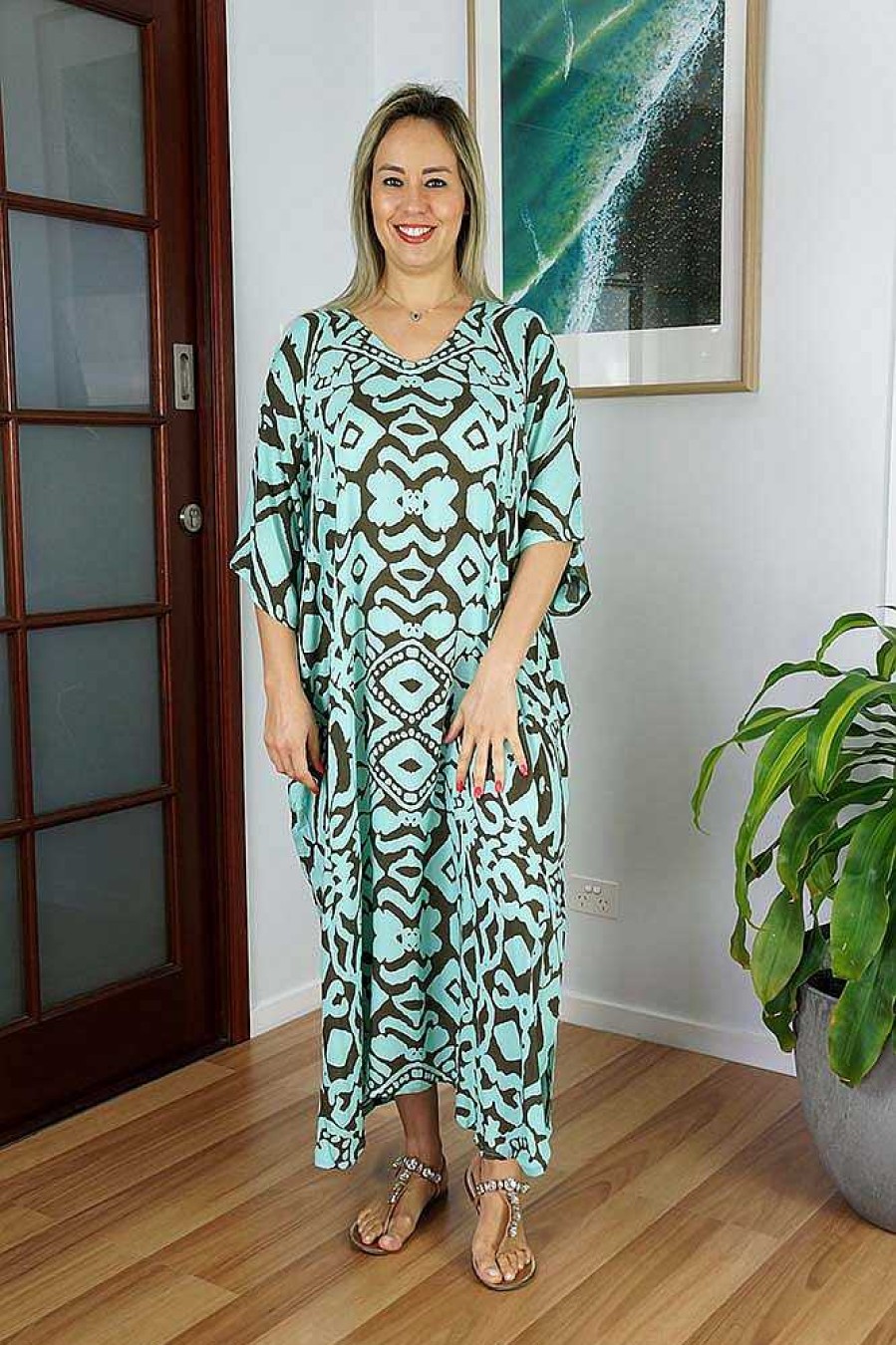 Ladies Sundrenched Regular Kaftans | Long Kaftan Tribal