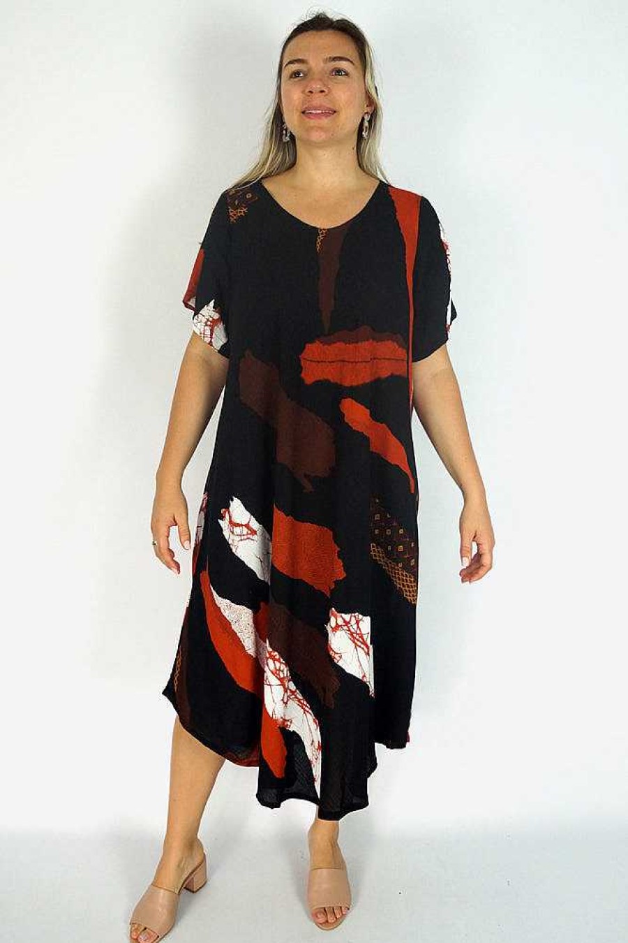 Plus Size Sundrenched | Newport Dress "Abstract"