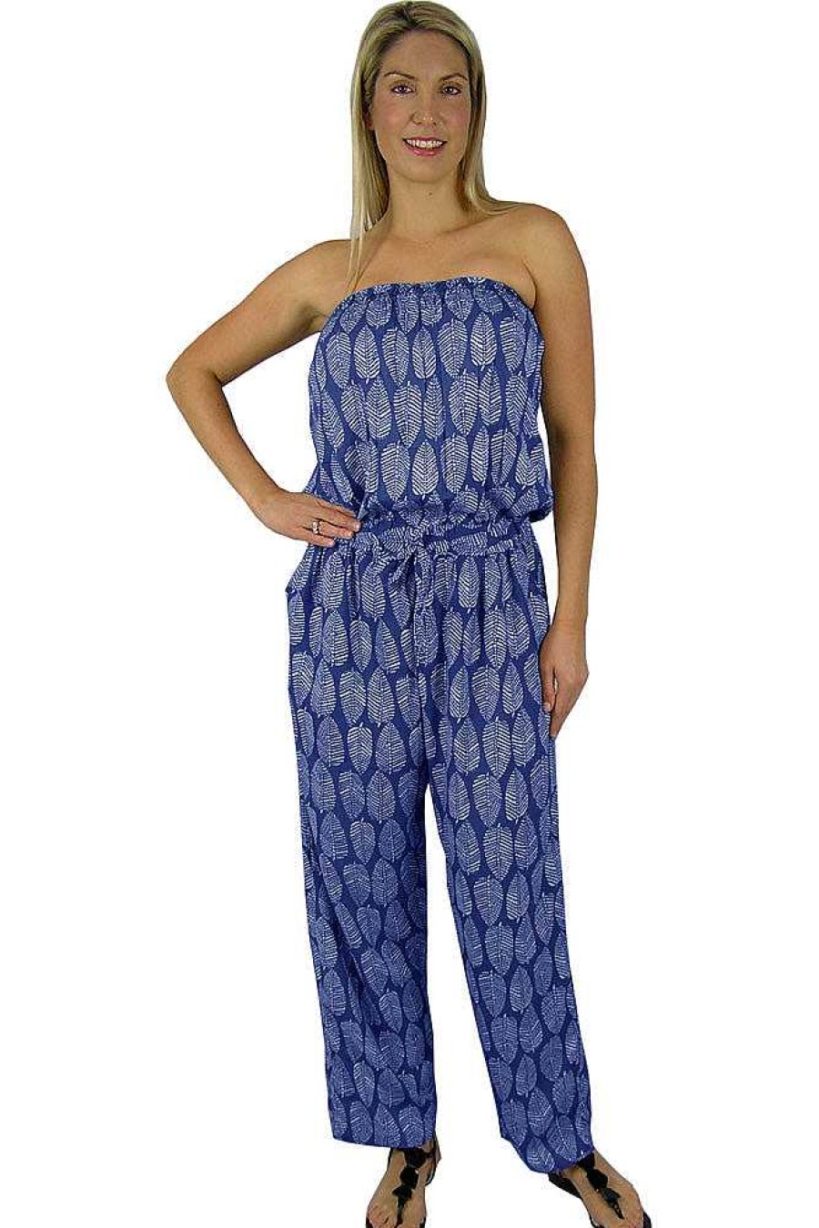 Ladies Sundrenched Long Jumpsuits | Long Jumpsuit Tapioca