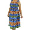 Ladies Sundrenched | Singlet Smock Dress "Lei" Print