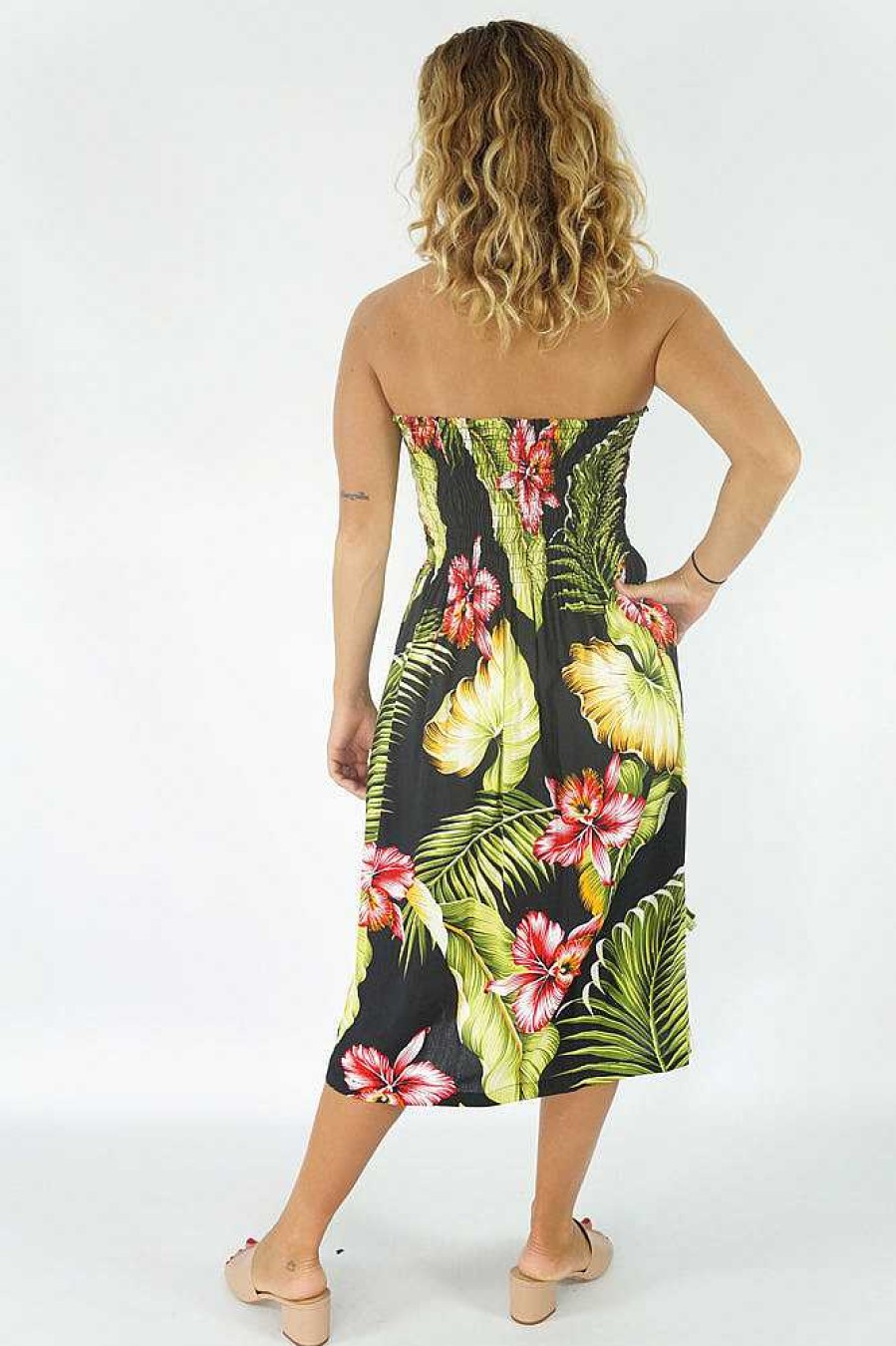 Ladies Sundrenched Short Dresses | Smock Dress "Tropicano"