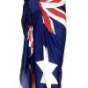 Sarongs Sundrenched | Aussie Flag Sarong Navy