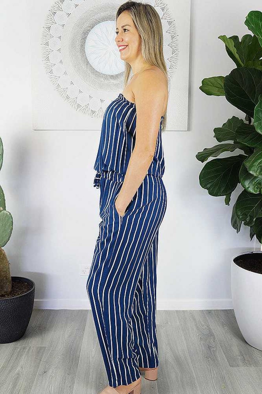 Ladies Sundrenched Long Jumpsuits | Long Jumpsuit "New Stripes"