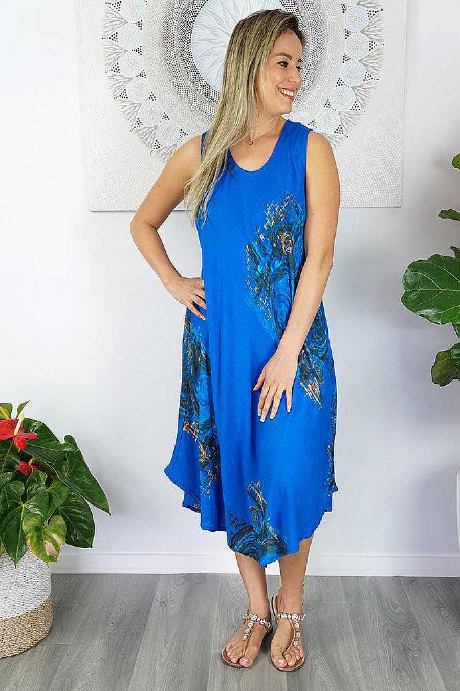 Ladies Sundrenched Mid Length Dresses | Niche Dress "Monsoon"