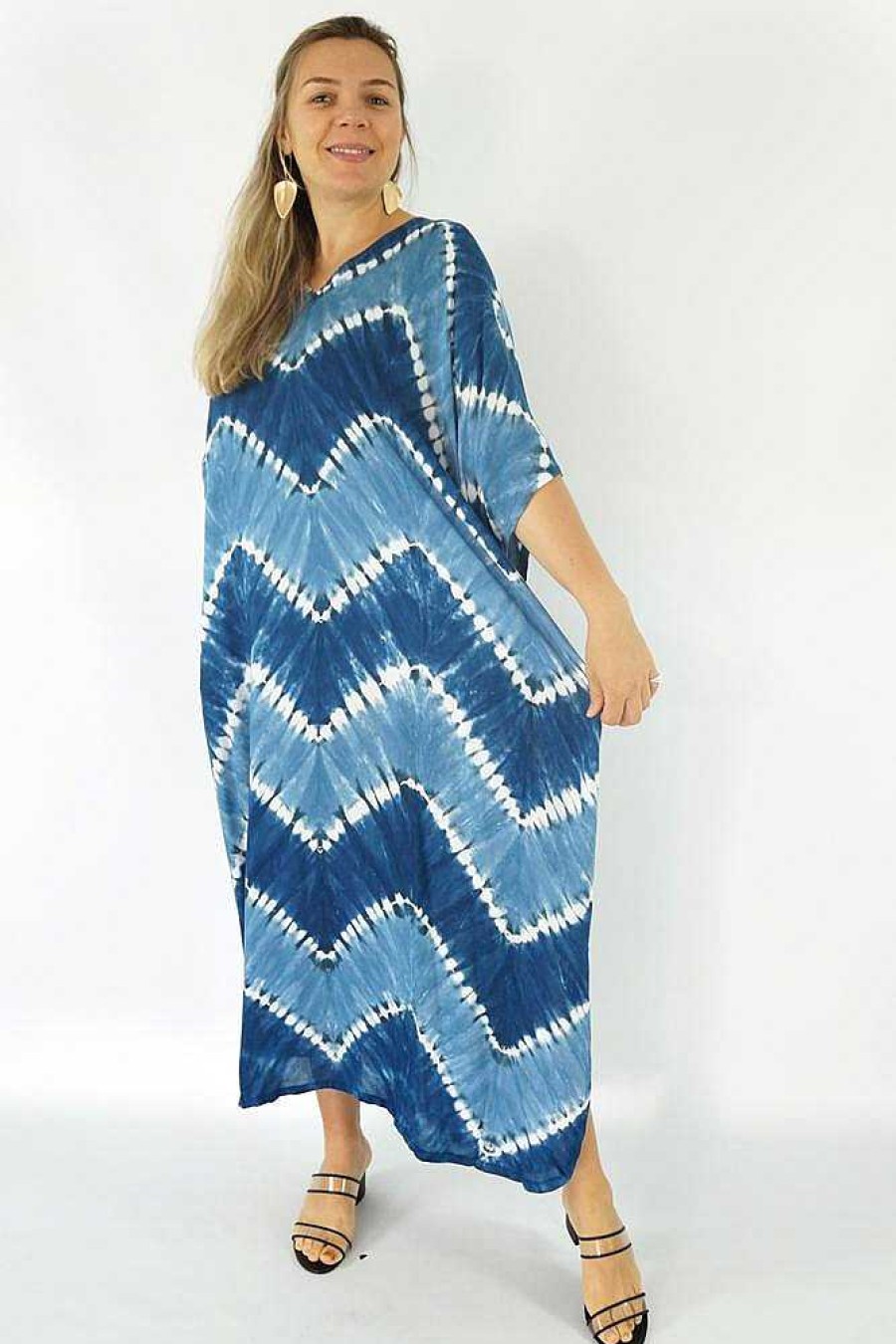 Ladies Sundrenched Regular Kaftans | Long Kaftan "Culture" Tie Dye