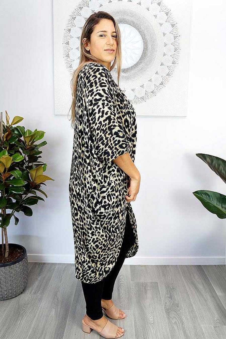 Ladies Sundrenched | Long Cape "Leopard"