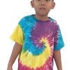 Kids Sundrenched Kids Shirts | Kids Unisex Tie Dye T-Shirt " " Spiral