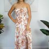 Ladies Sundrenched Long Dresses | Salsa Dress "Blush" Brown