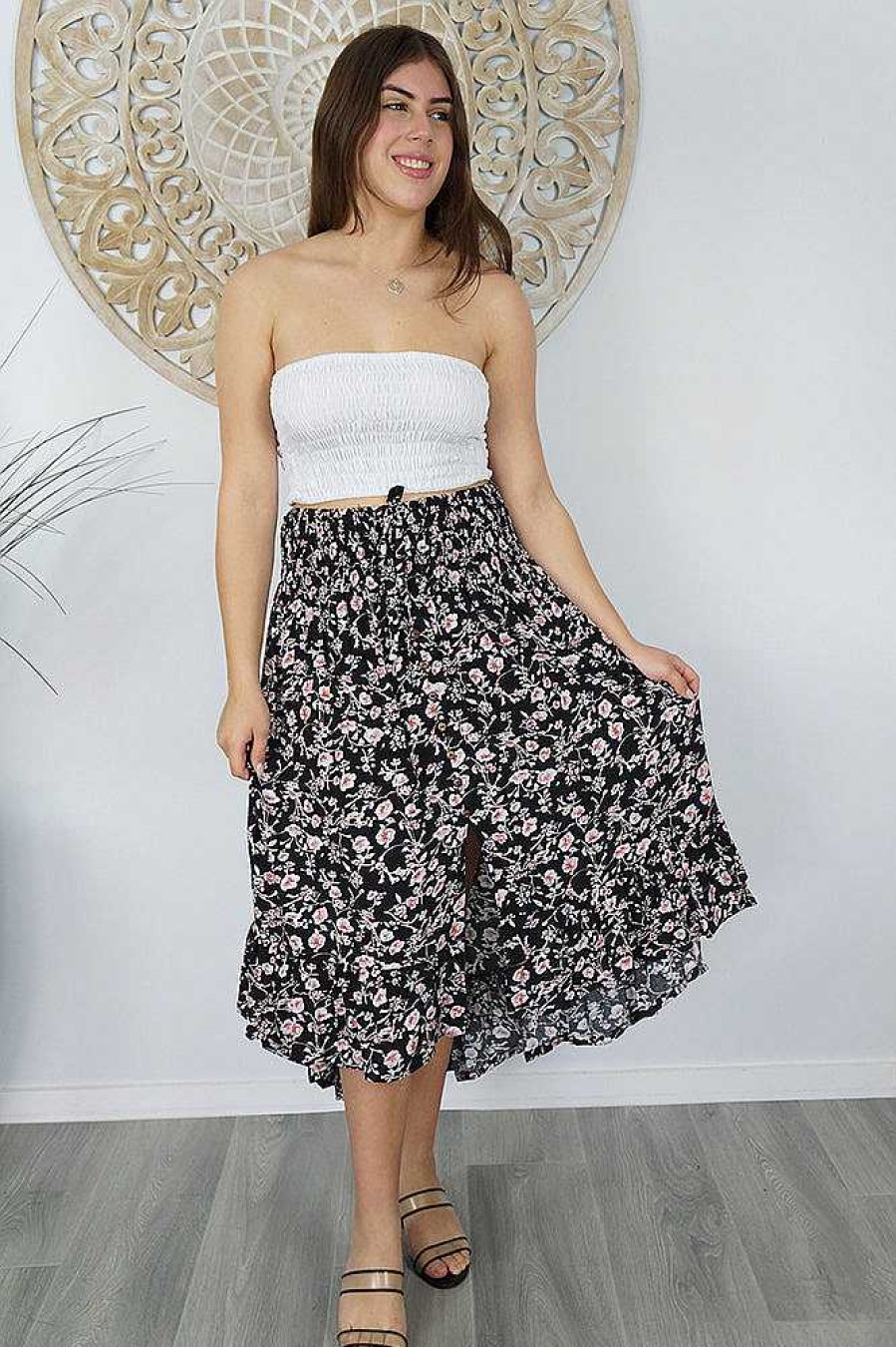 Ladies Sundrenched | Tangelo Skirt "Springflower"