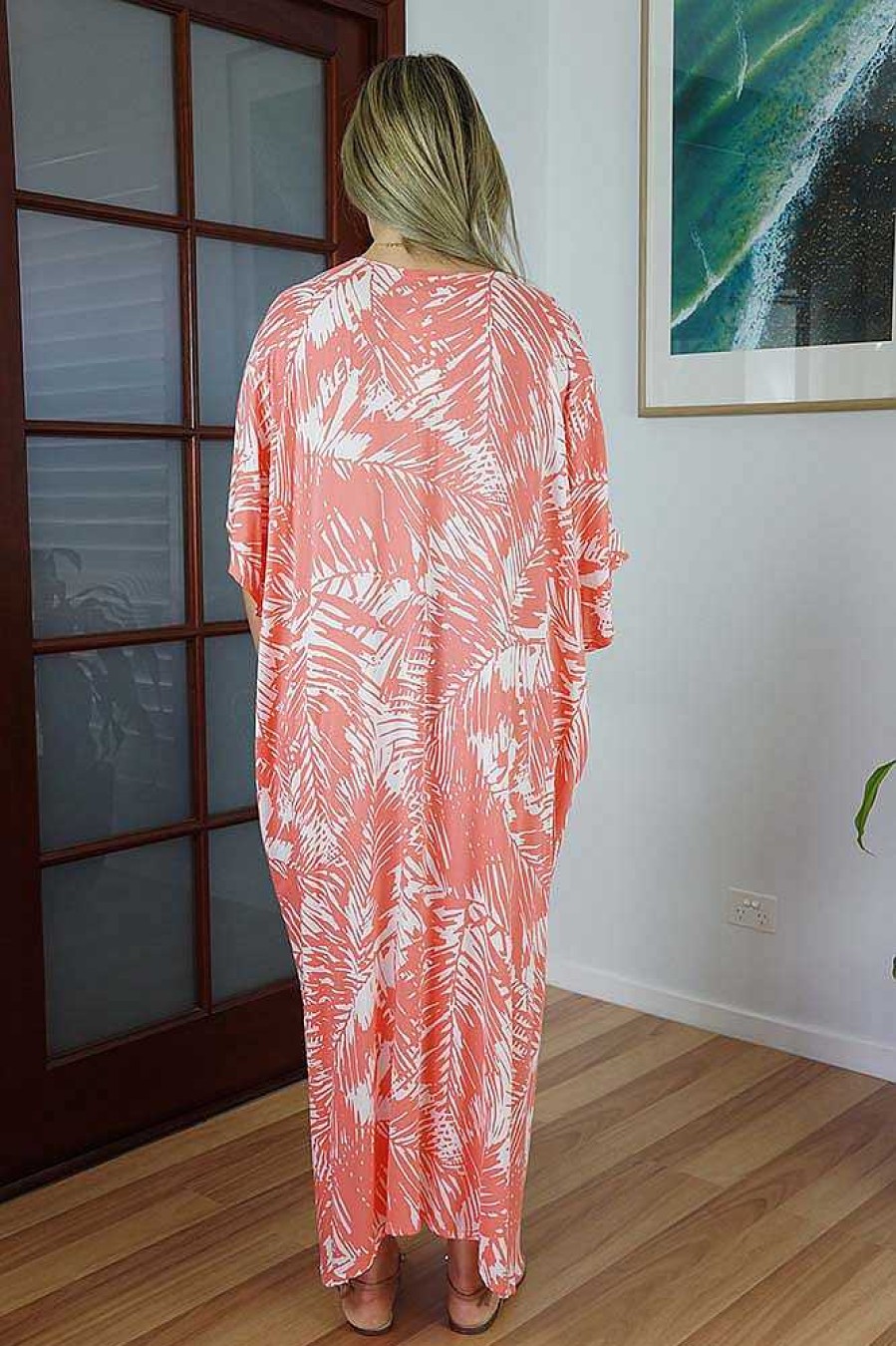 Ladies Sundrenched Regular Kaftans | Long Kaftan "Fern"