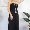 Ladies Sundrenched Long Dresses | Salsa Dress "Plain" Black