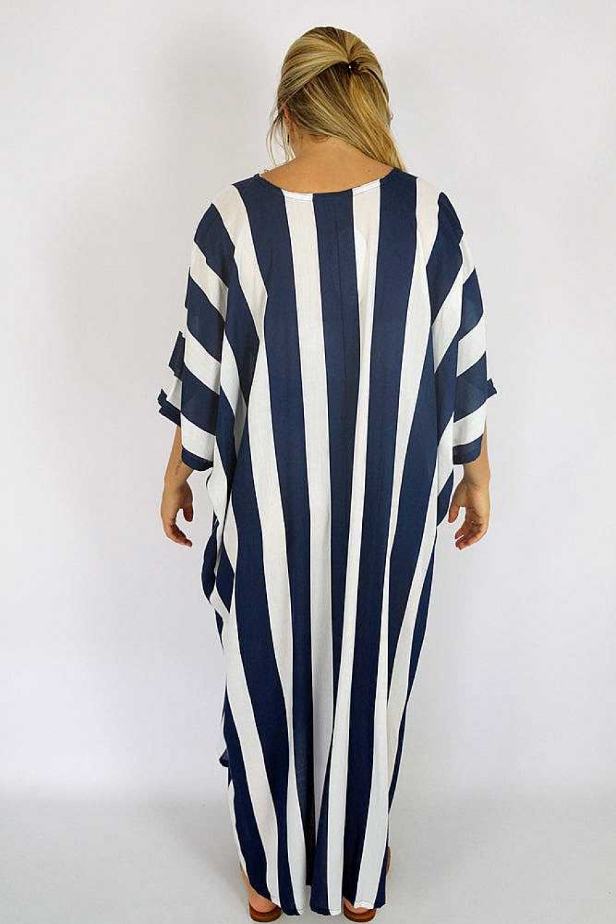 Ladies Sundrenched Regular Kaftans | Long Kaftan Stripes