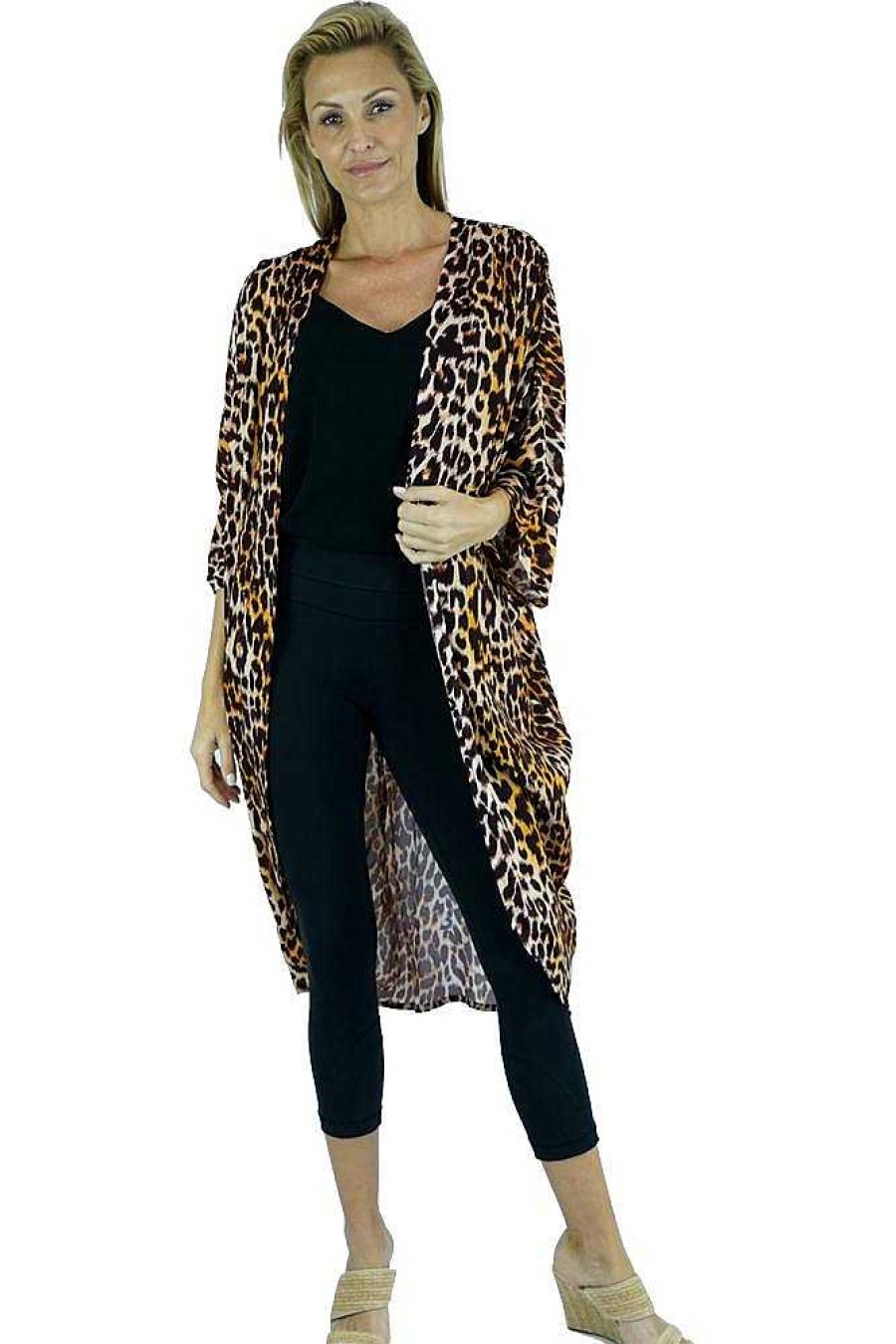 Ladies Sundrenched | Long Cape "Leopard"