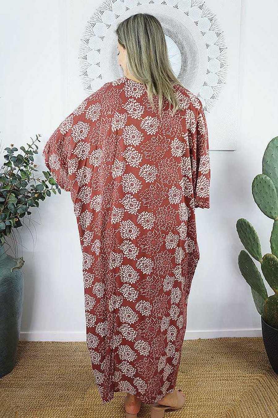 Ladies Sundrenched Regular Kaftans | Long Kaftan "Sunflower"