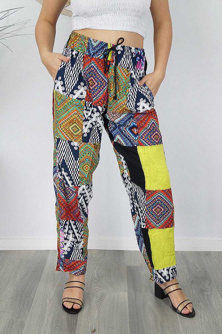 Ladies Sundrenched | Patchwork Pant Assorted