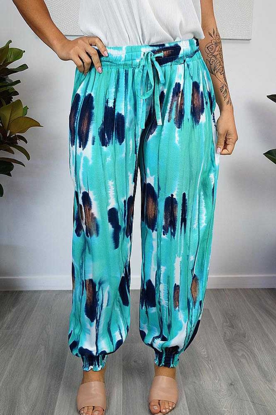 Ladies Sundrenched | Gypsy Pant "Streaky" Tie Dye