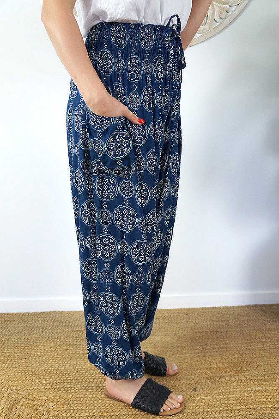 Plus Size Sundrenched | Harem Pant "Katmandu" Navy