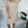 Plus Size Sundrenched | Michelle Dress "Links" Taupe