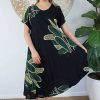 Ladies Sundrenched Long Dresses | Newport Dress "Fishbone" Print