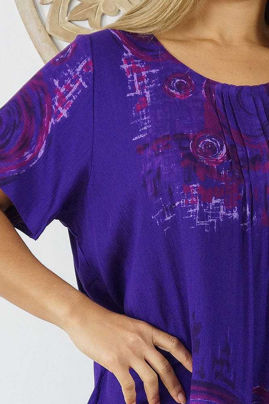 Plus Size Sundrenched | Newport Top "Monsoon"