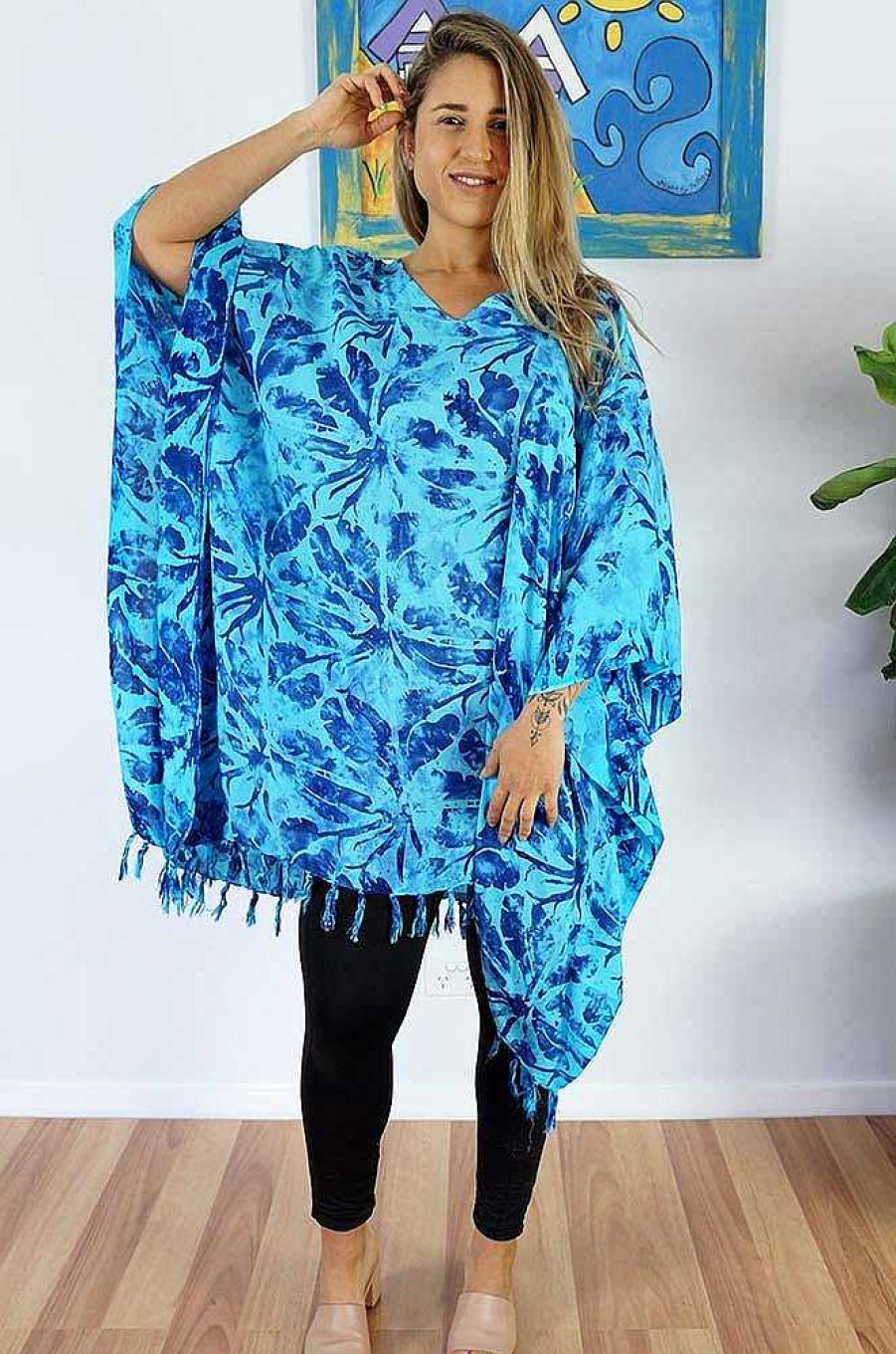 Ladies Sundrenched | Taro Cover Up Blue