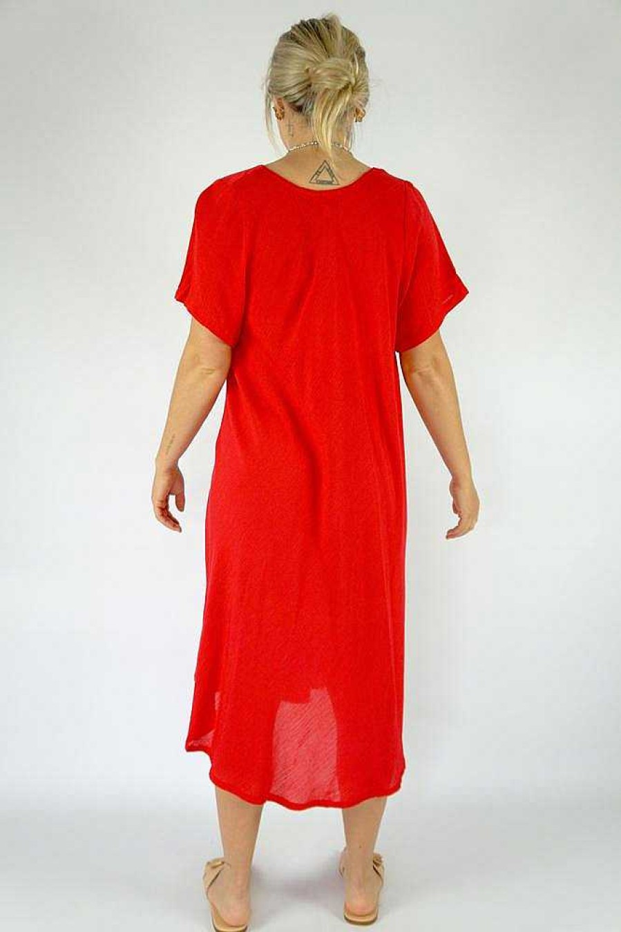 Ladies Sundrenched Mid Length Dresses | Newport Dress "Plain"