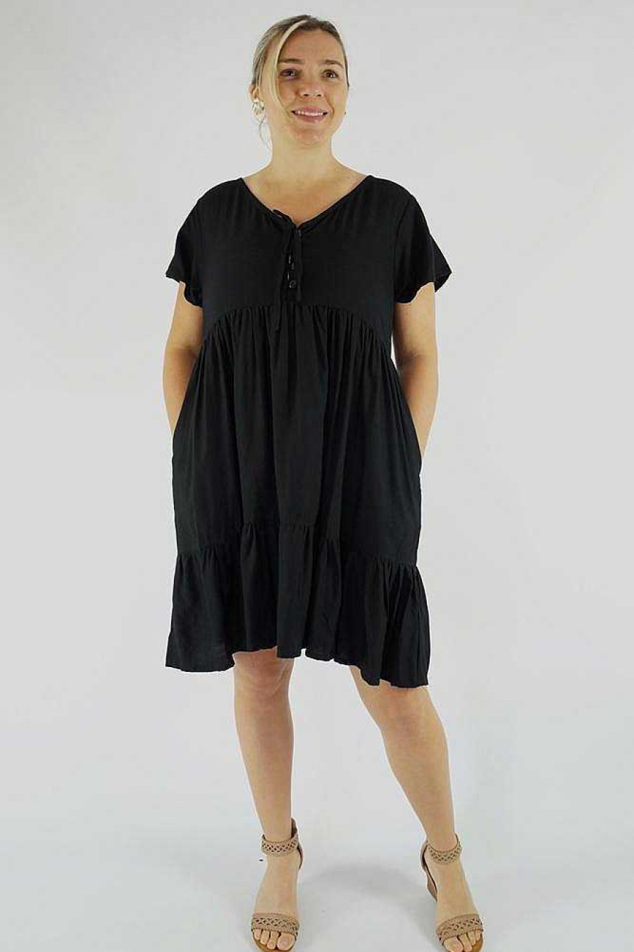 Ladies Sundrenched Short Dresses | Kiki Dress "Plain"