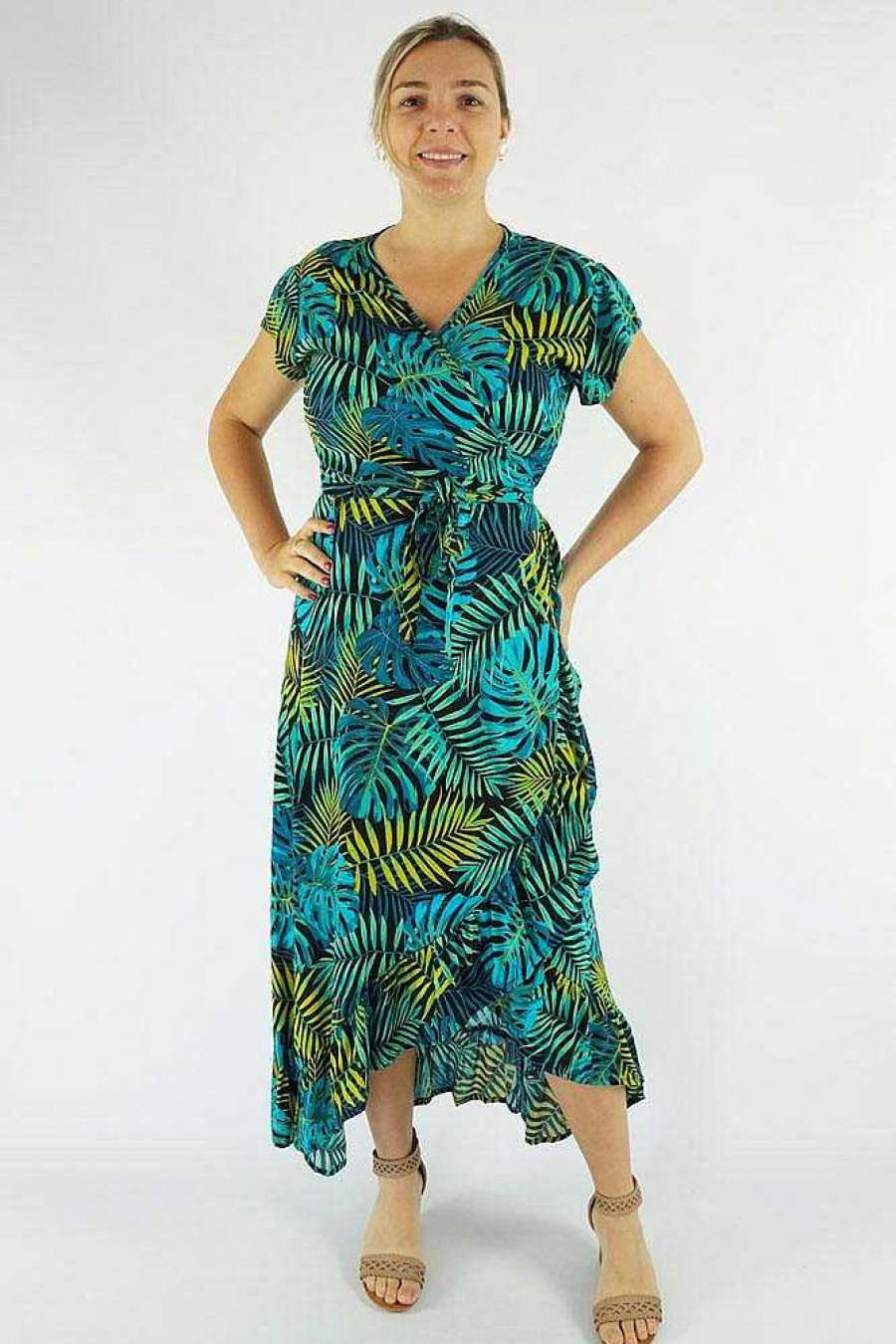 Ladies Sundrenched Long Dresses | Long Wrap Dress "Congo"