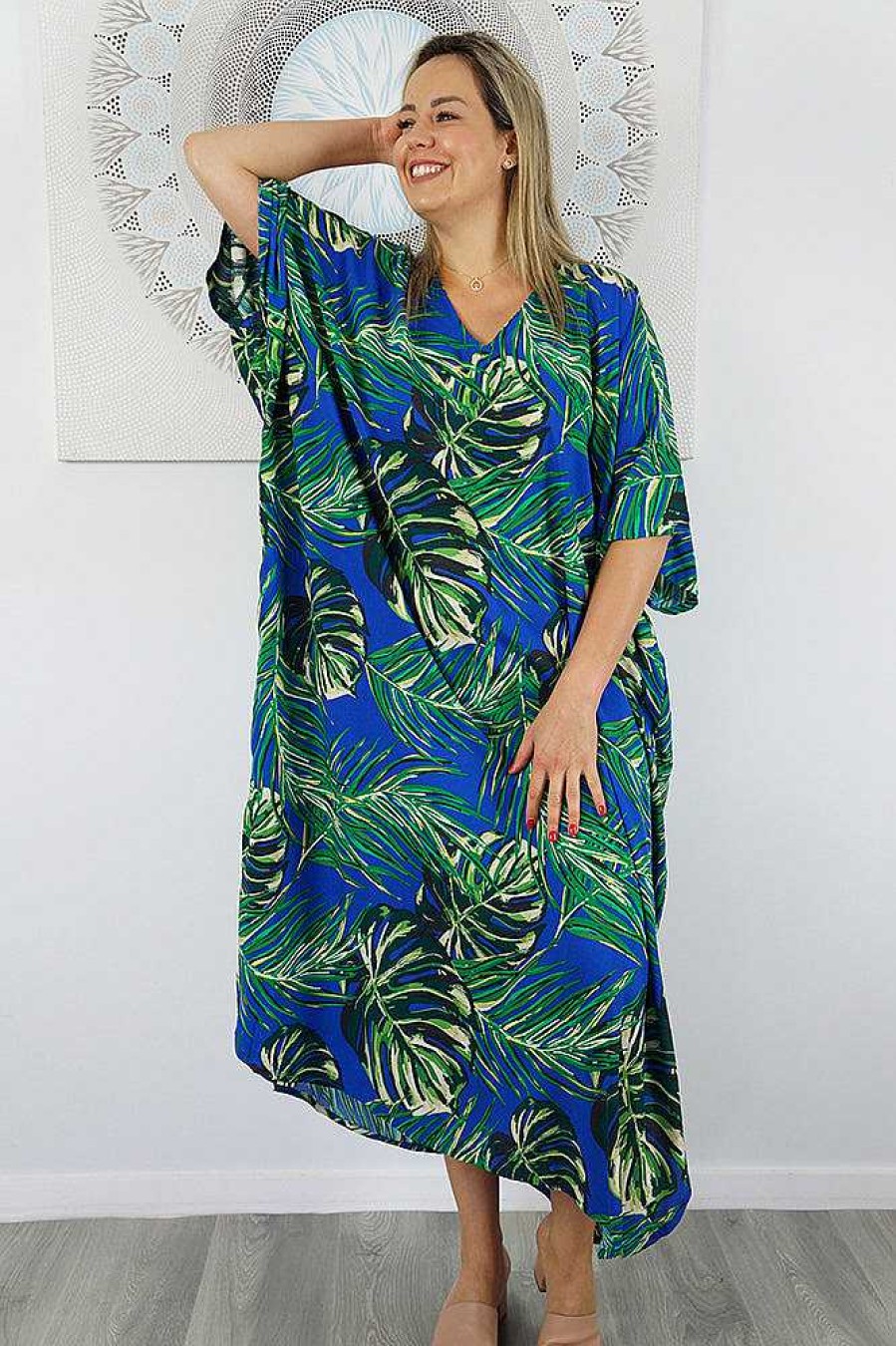 Ladies Sundrenched Regular Kaftans | Premium Long Kaftan "Sabai"