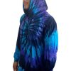 Mens Sundrenched | Hooded Tie Dye Jacket " " Nuclear