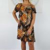 Ladies Sundrenched Short Dresses | Diva Dress "Mauritius" Brown