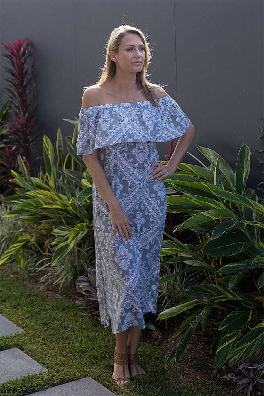 Ladies Sundrenched Long Dresses | Leo Dress "Crossover"