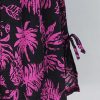 Ladies Sundrenched Short Dresses | Smock Dress " Palms" Pink