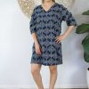 Ladies Sundrenched | 3/4 Sleeve Tunic "Katmandu" Navy