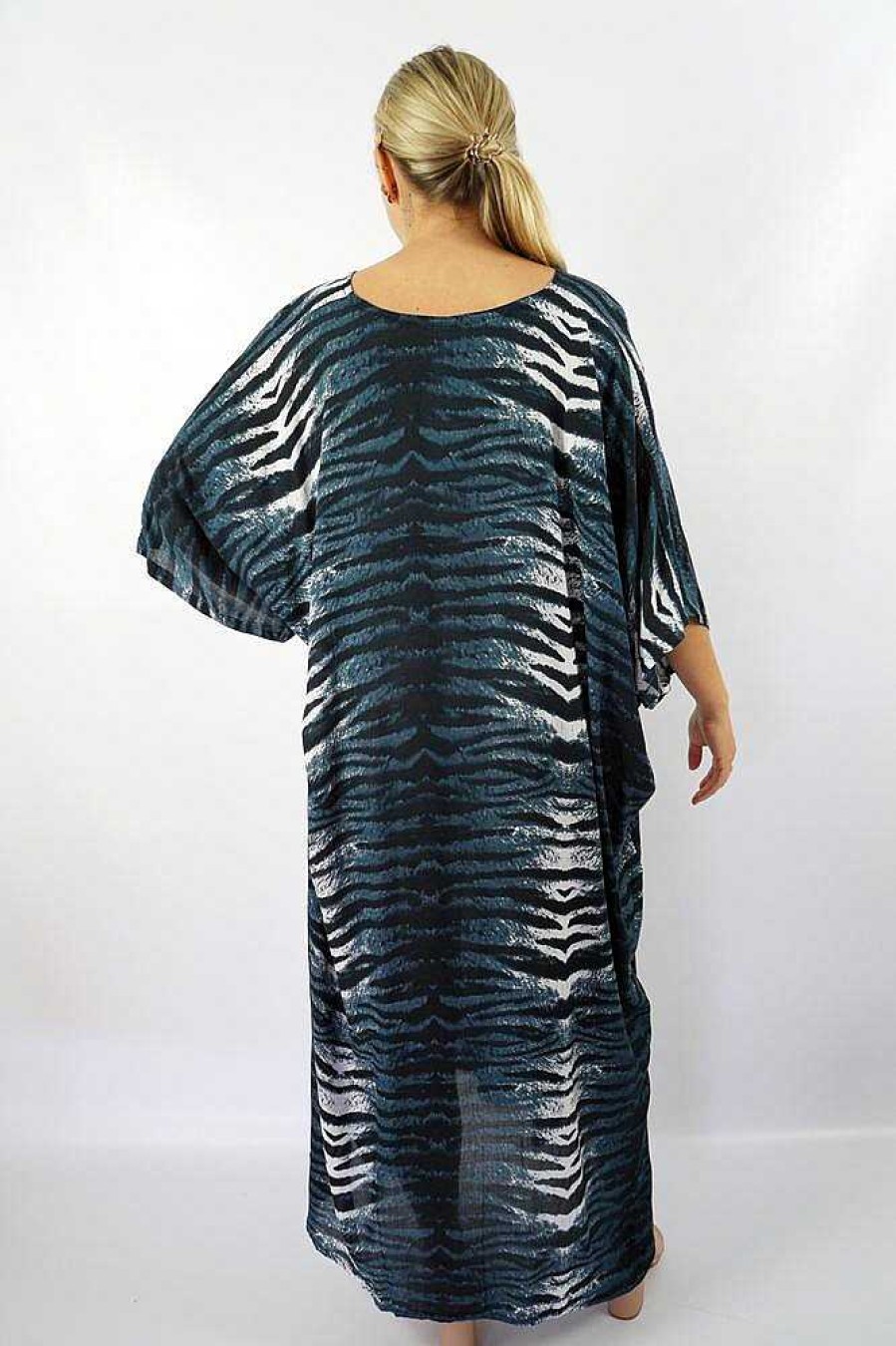 Ladies Sundrenched Regular Kaftans | Long Kaftan Wildcat Grey