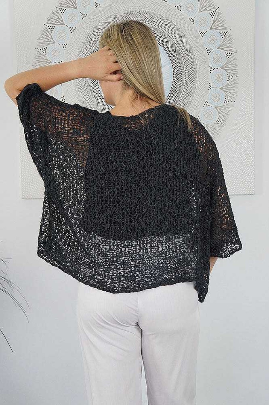 Ladies Sundrenched | Knitted Poncho