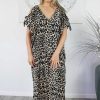 Ladies Sundrenched Long Dresses | Mykonos Dress "Leopard"