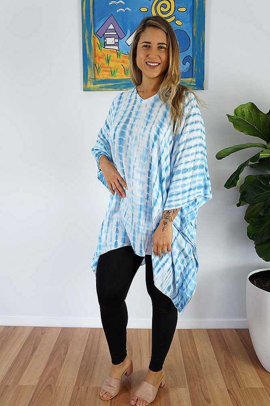 Plus Size Sundrenched | Short Tunic Waterglass Grey