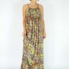 Ladies Sundrenched Long Dresses | Long Delta Dress Paisley Green