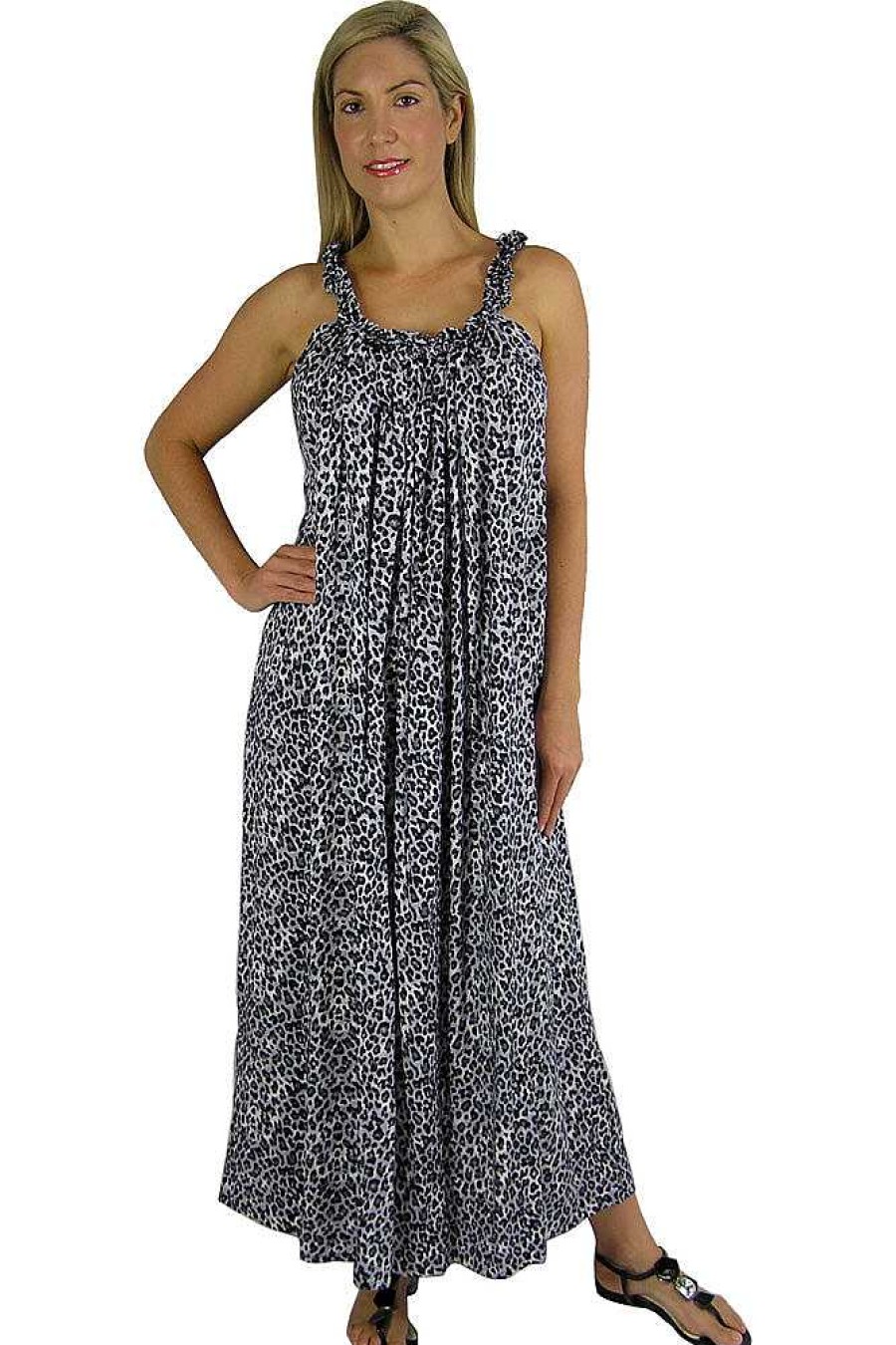 Ladies Sundrenched Long Dresses | Long Magnum Baby Cheetah Print