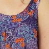 Ladies Sundrenched Short Dresses | Tahiti Dress "Batik Paisley" Purple