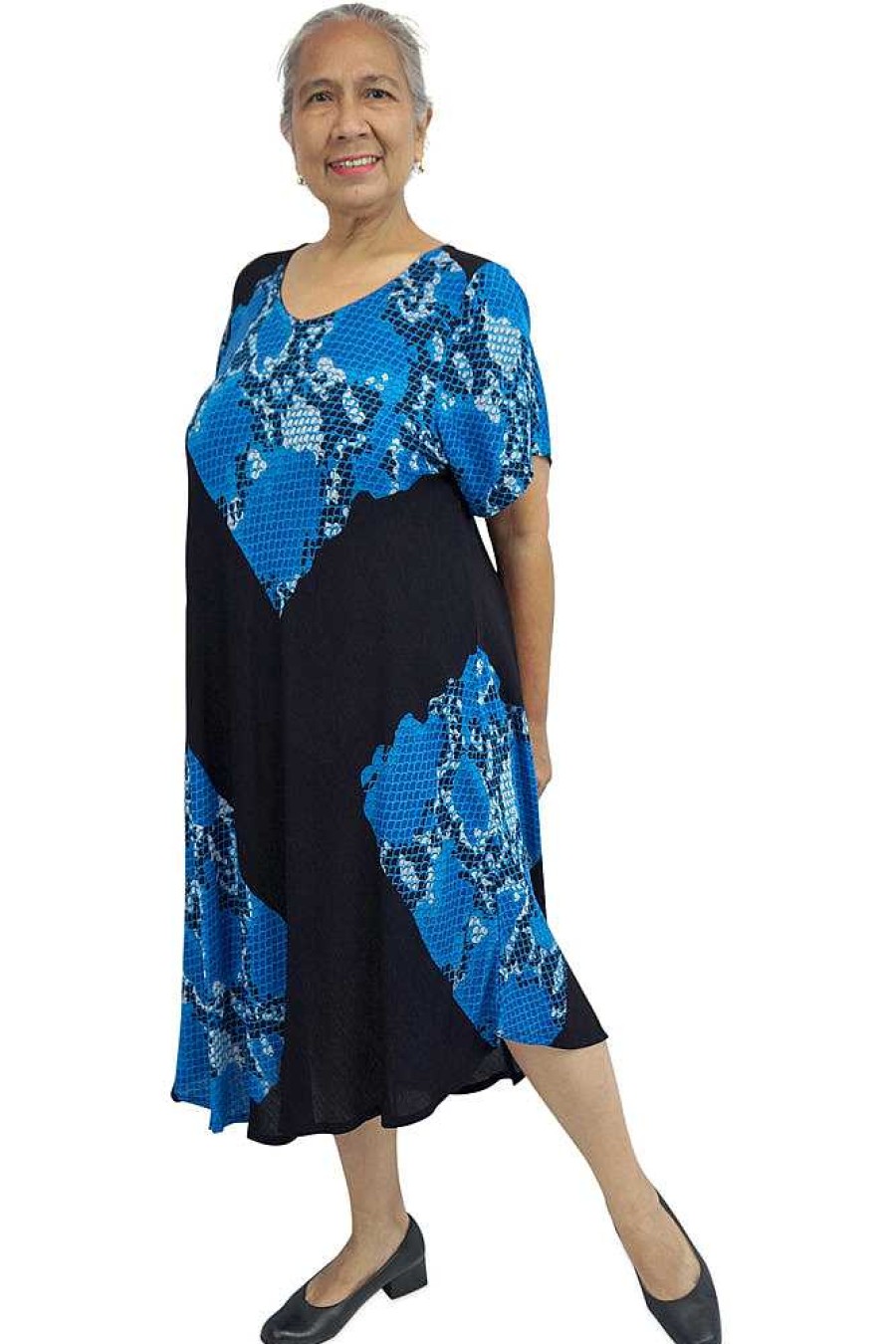 Plus Size Sundrenched | Newport Dress "Venom" Royal