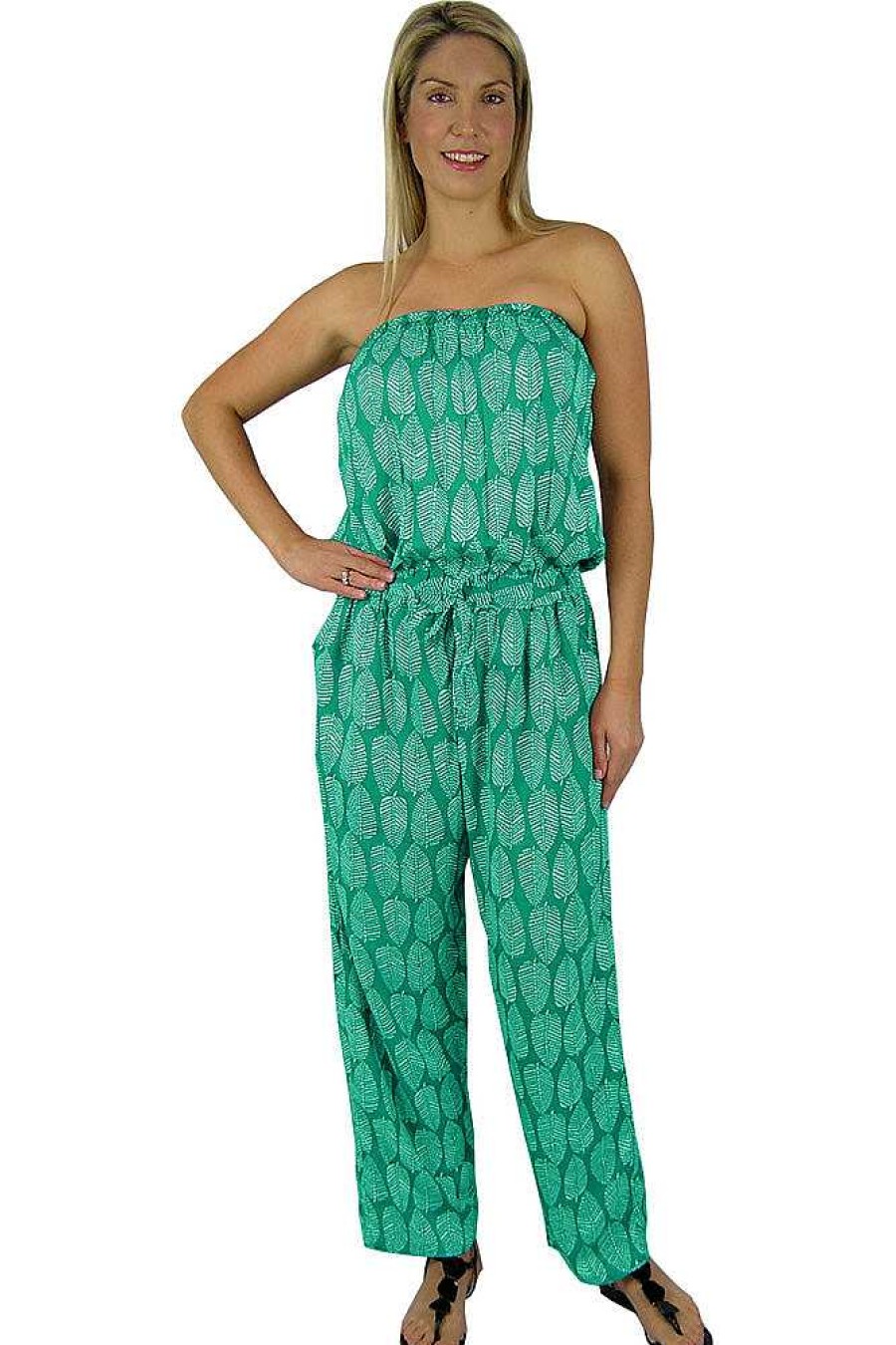 Plus Size Sundrenched | Long Jumpsuit Tapioca