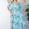 Ladies Sundrenched Long Dresses | Mykonos Dress "Botanique"