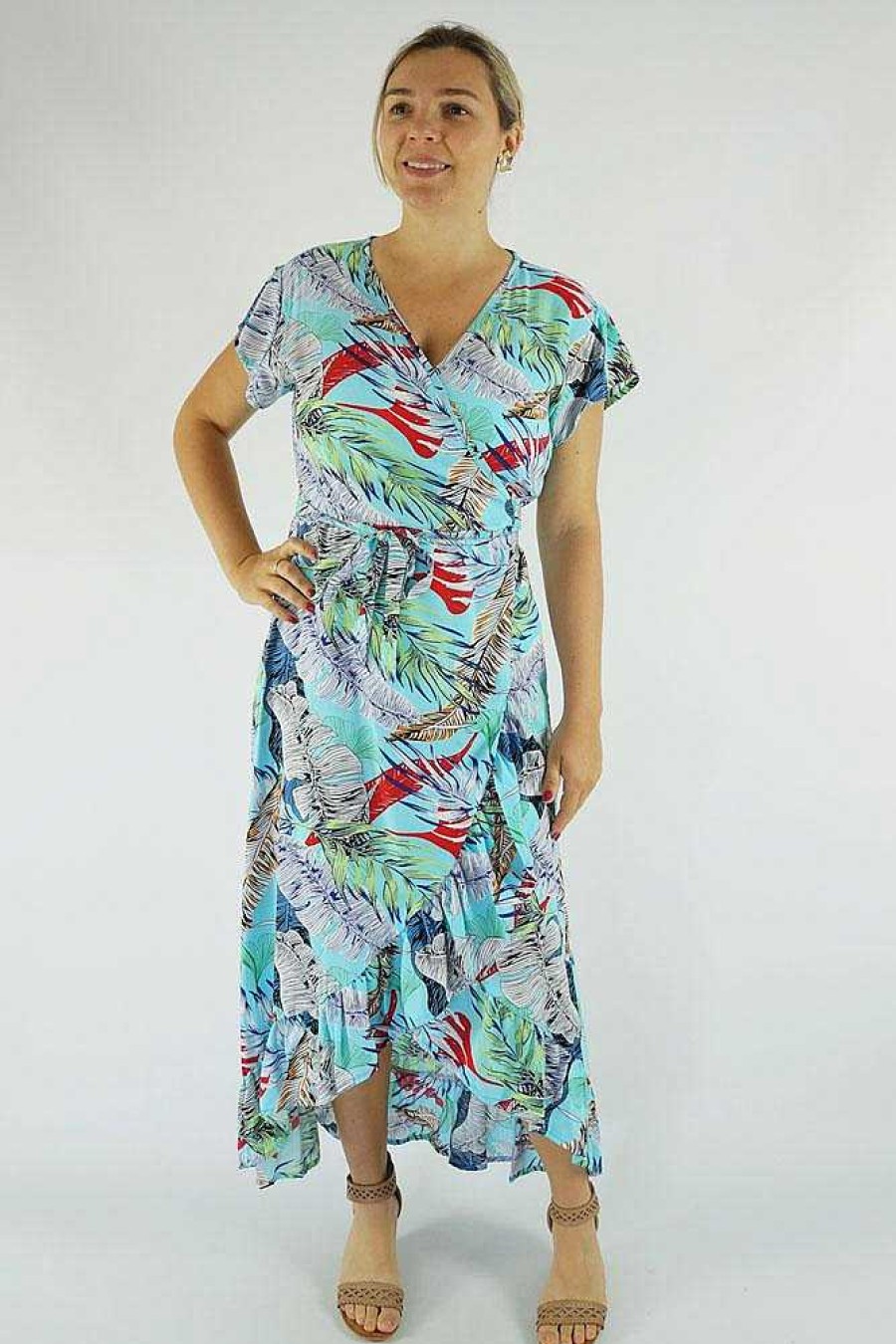 Ladies Sundrenched Long Dresses | Long Wrap Dress "Wilderness"