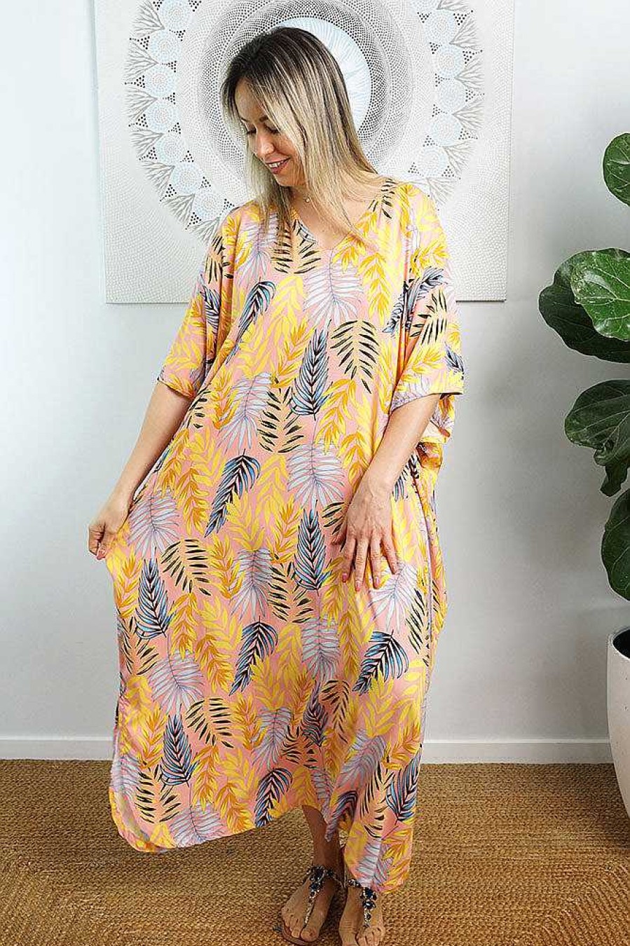 Ladies Sundrenched Premium Kaftans | Premium Long Kaftan "Kavieng"